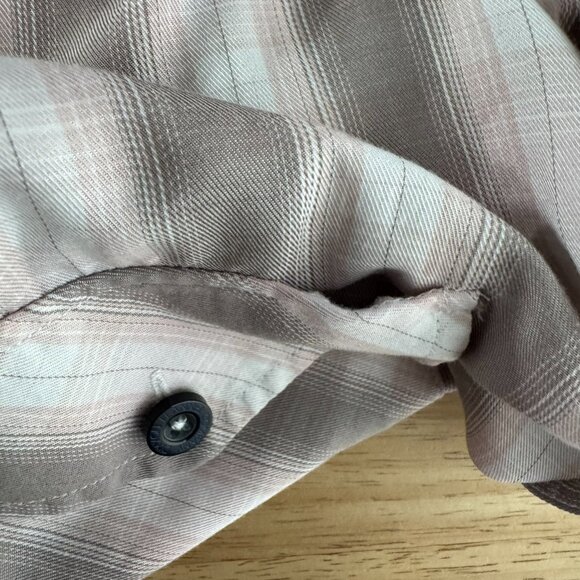 Dixxon The Alpine Shirt XL Button Front Short Sleeve Plaid Bamboo Blend TP-3496 - Picture 7 of 10